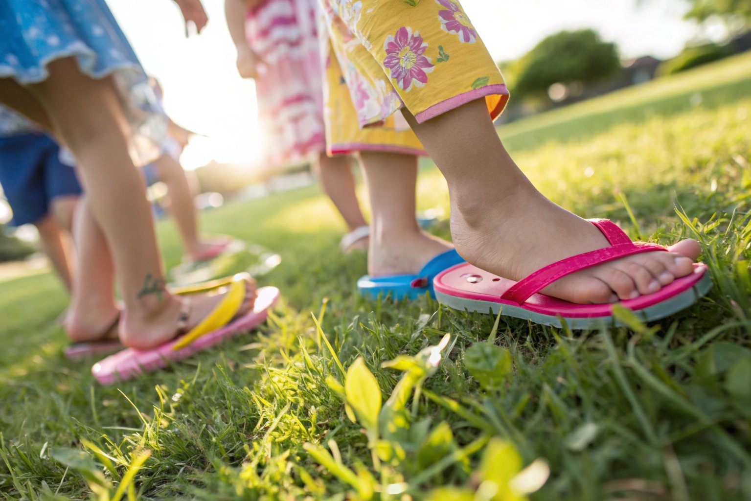 Flip flops and children