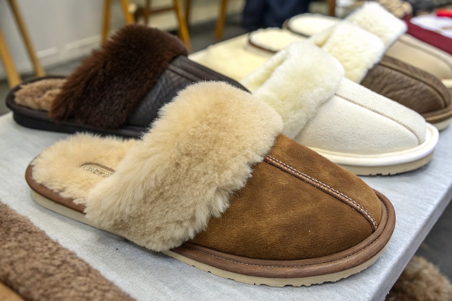 expensive slipper materials