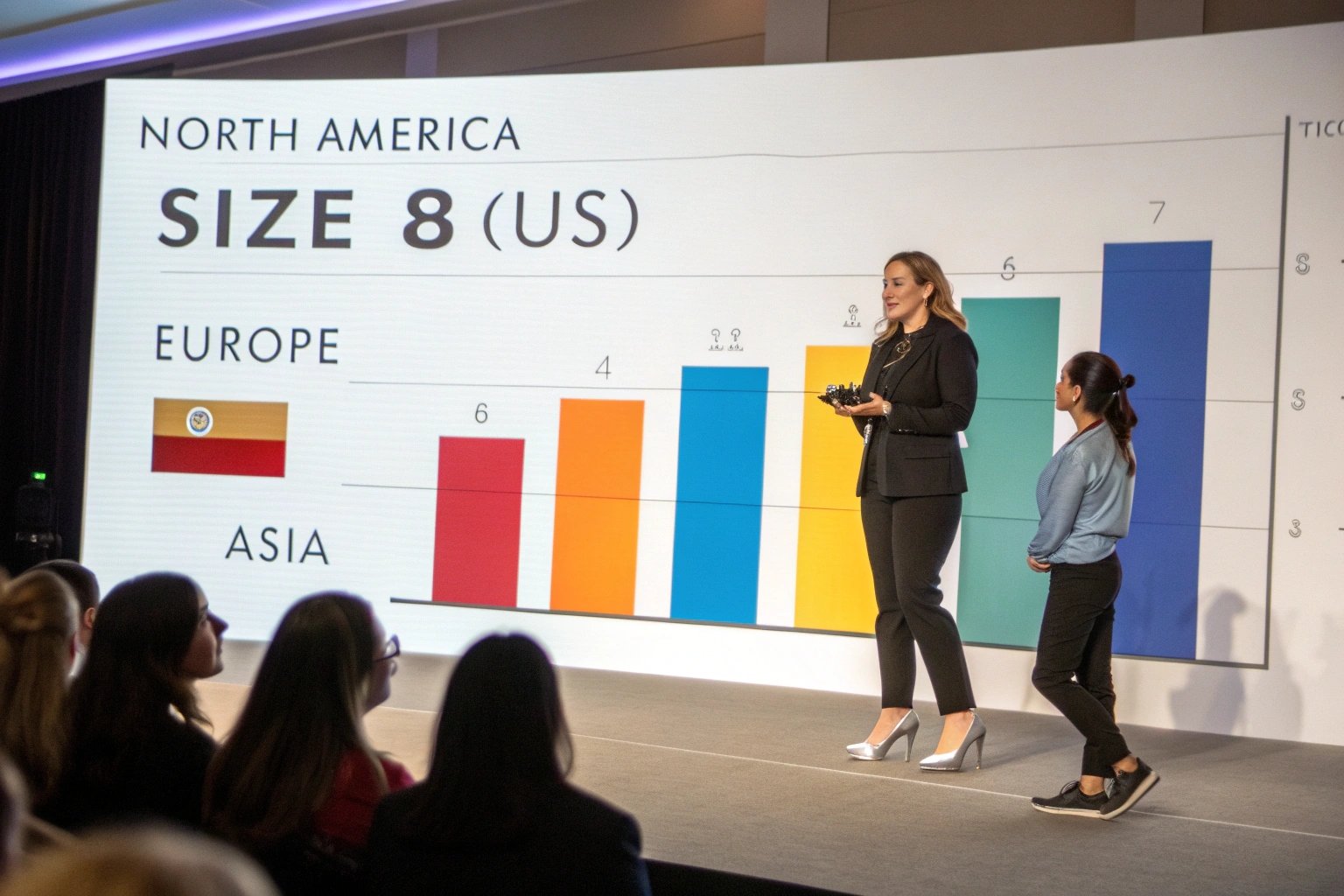 Shoe size distribution chart