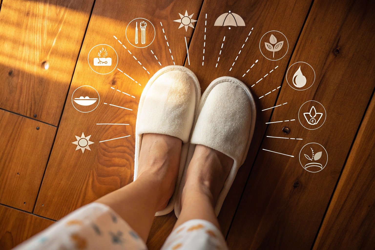 benefits of wearing slippers indoors