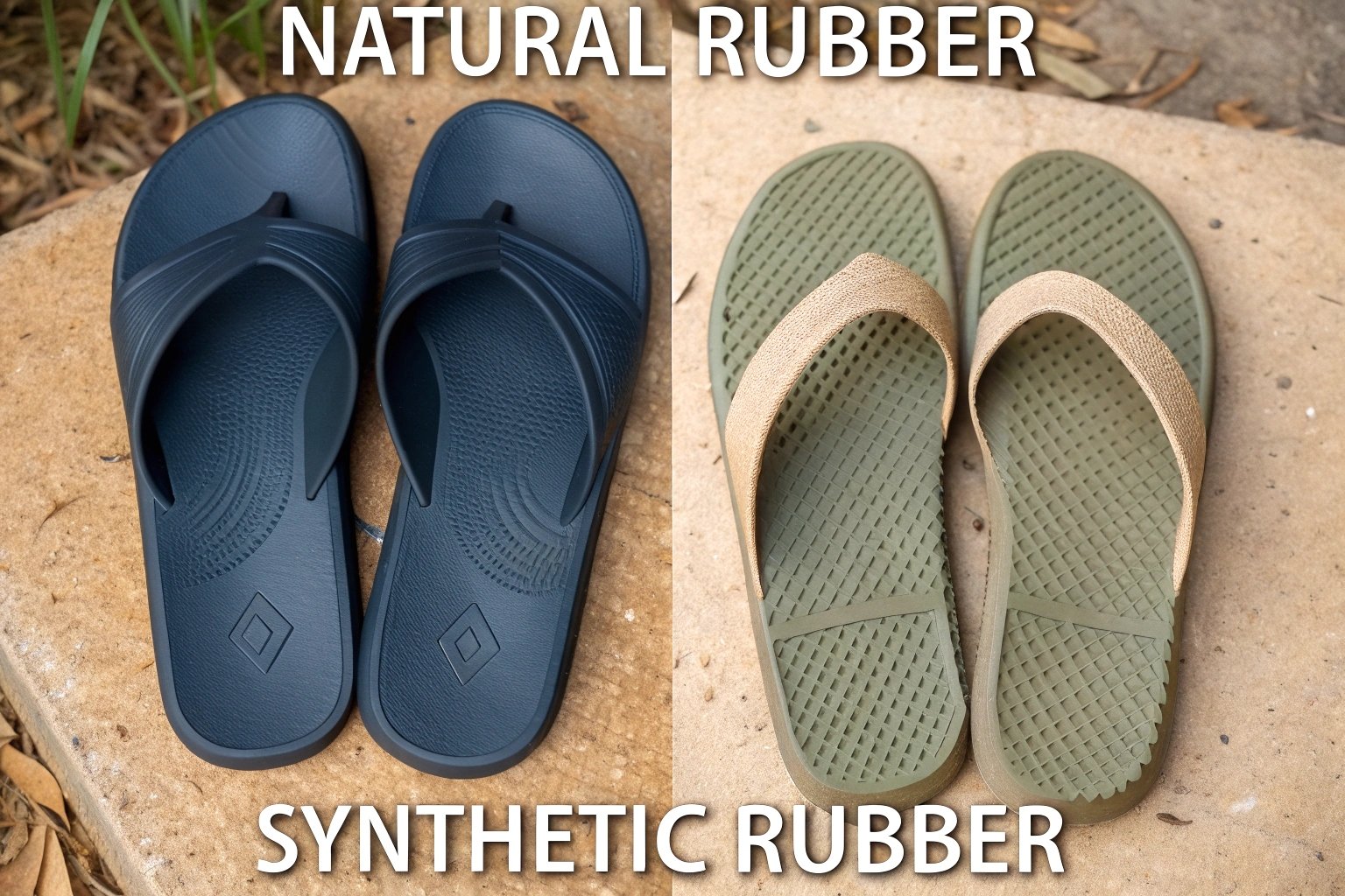 rubber slippers