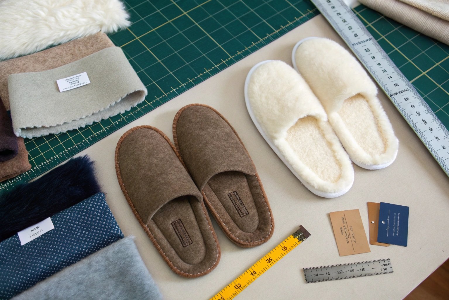 Winter slipper fabrics