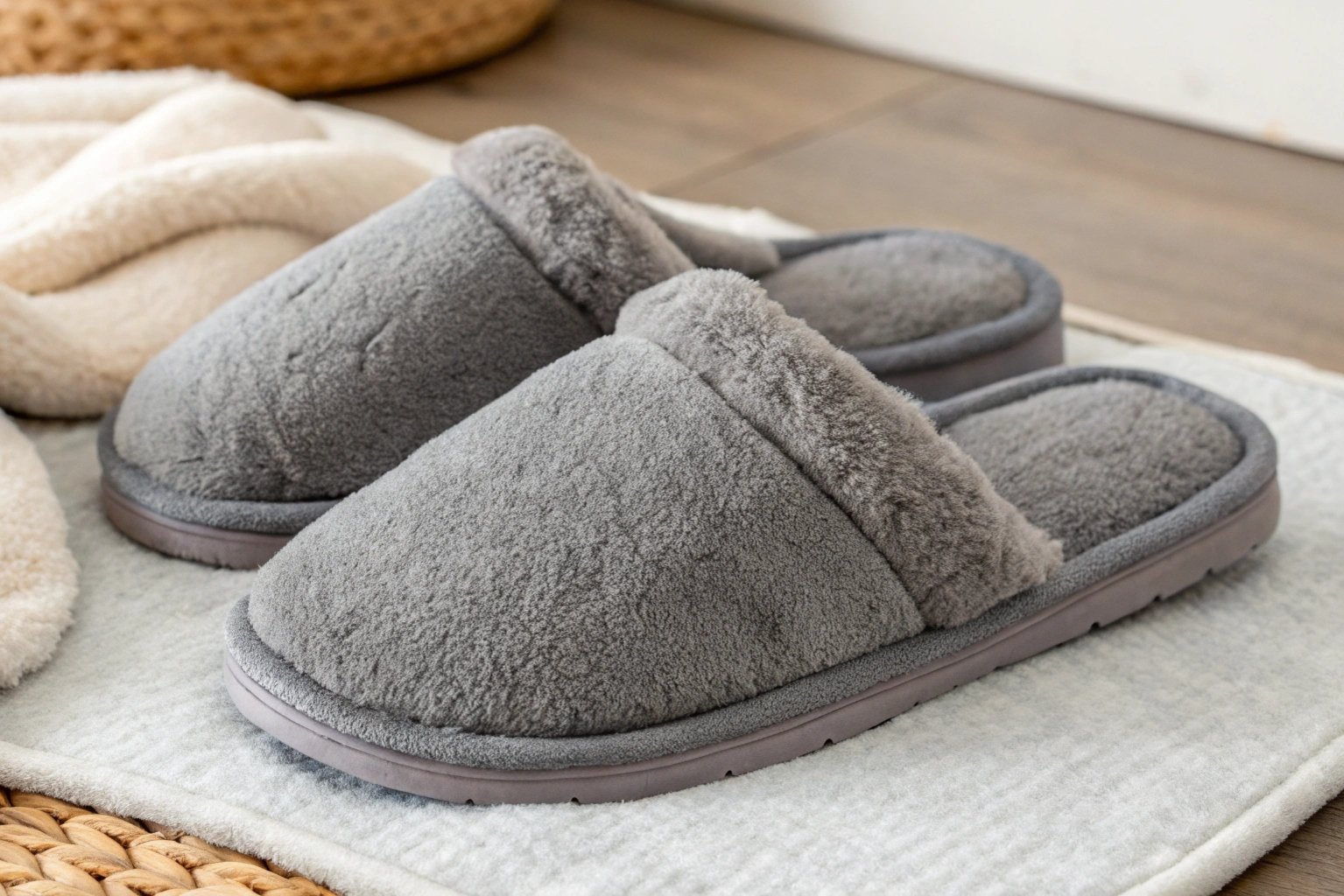 Fleece slippers