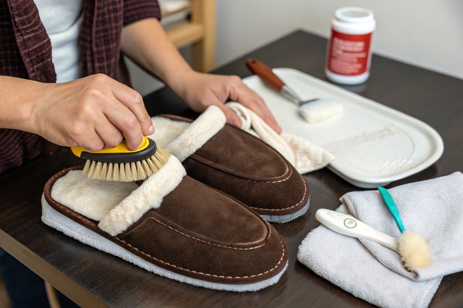 Cleaning slippers