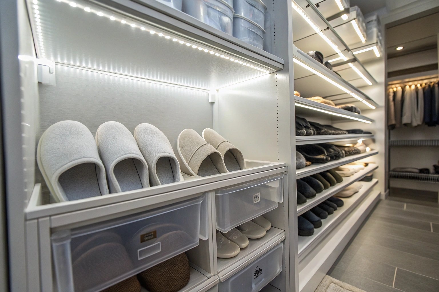 Proper slipper storage