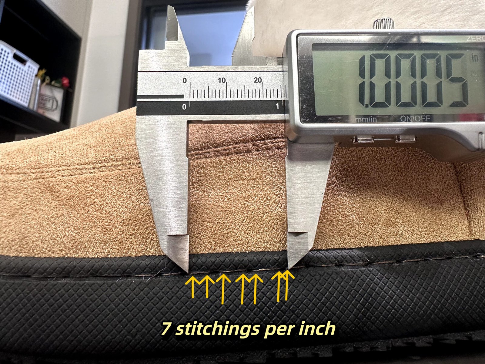 7 stitchings per inch