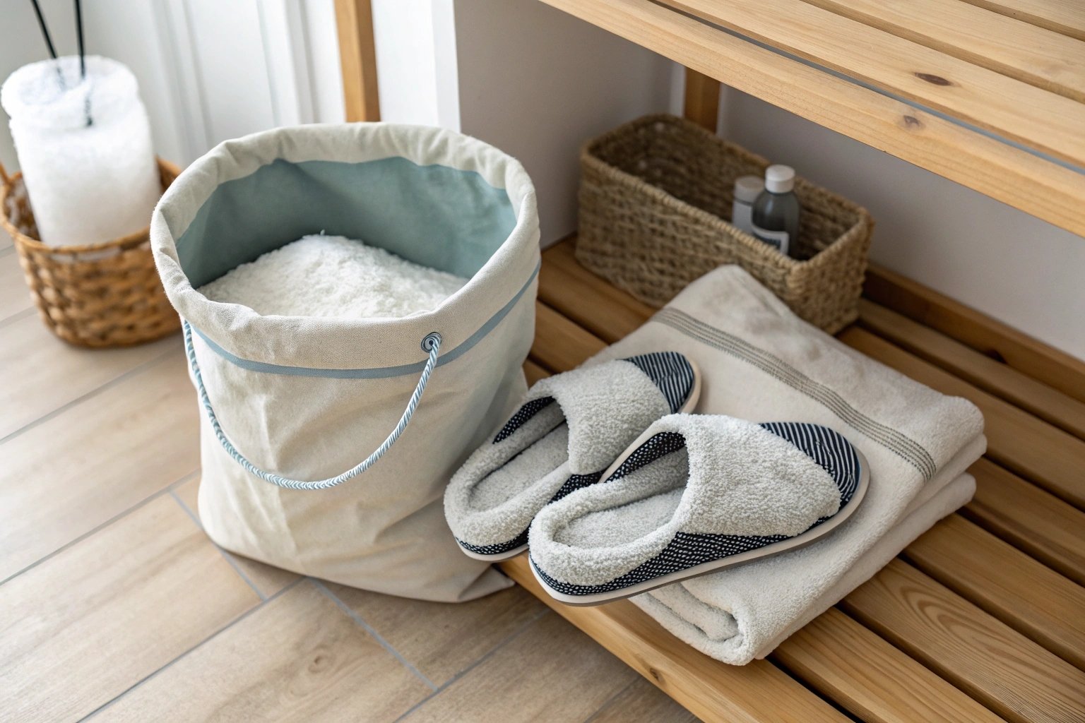 Removing odor from slippers