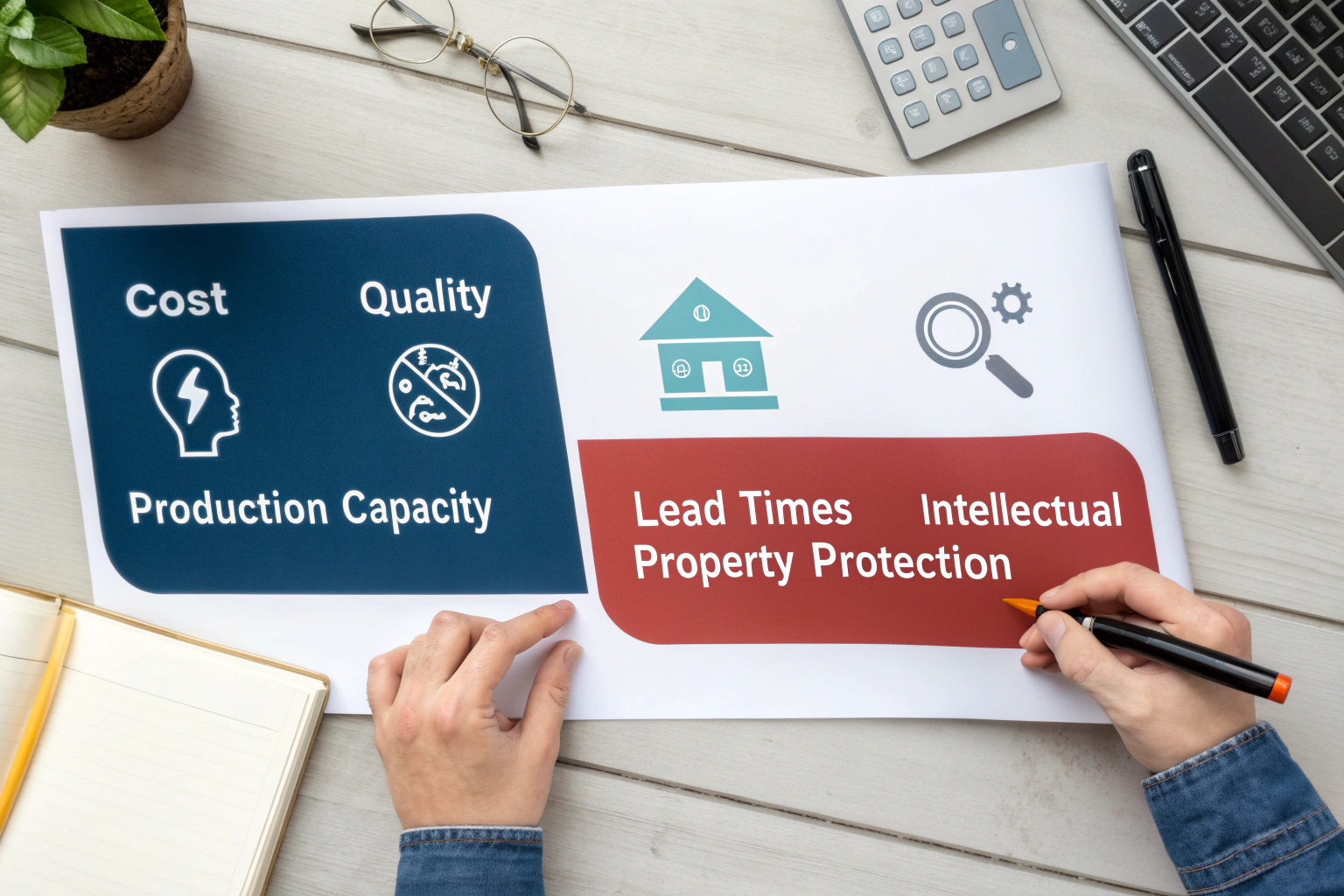 Key sourcing considerations for slippers in China versus Vietnam infographic.